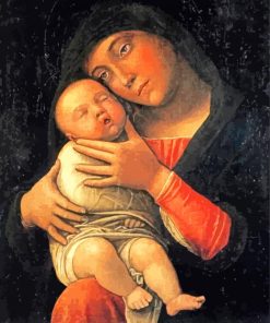 Poldi Pezzoli Madonna By Mantegna paint by numbers