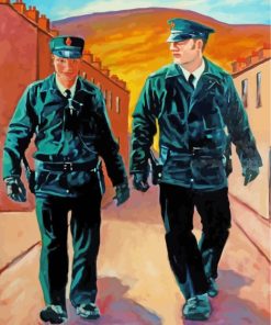 Police Men Art paint by numbers