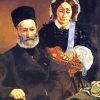 Portrait Of Monsieur And Madame Manet paint by numbers