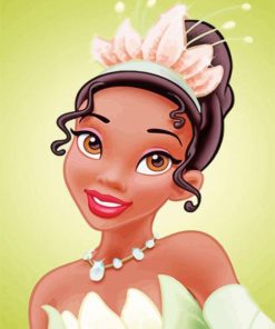 Aesthetic Princess Tiana Disney paint by numbers