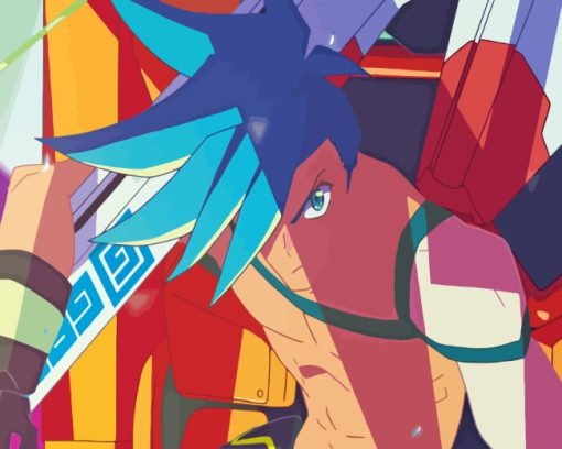 Aina Ardebit Promare Anime paint by numbers