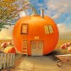 Pumpkin House paint by numbers