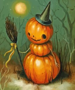 Pumpkin Halloween paint by numbers