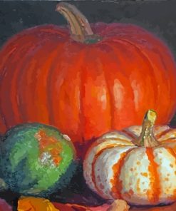 Pumpkins Still Life paint by numbers