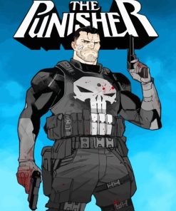 The Punisher Movie Poster paint by numbers