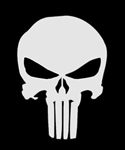 Punisher Logo paint by numbers