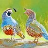 Quail Couple paint by numbers