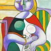 Reading Pablo Picasso paint by numbers