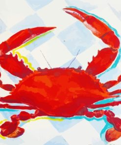 Red Crab paint by numbers