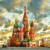 Red Square And The Alexander Garden Moscow paint by numbers