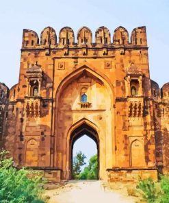 Rohtas Fort Pakistan paint by numbers