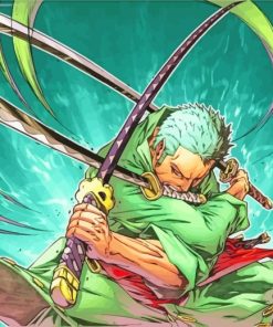 Roronoa Zoro One Piece Anime paint by numbers