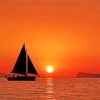 Sailboat At Sunset paint by numbers