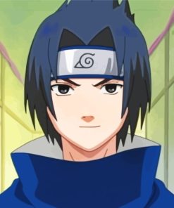 Sasuke Uchiha Anime paint by numbers