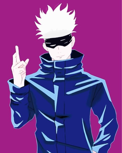 Satoru Gojo Jujutsu Kaisen Animepaint by numbers