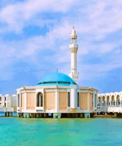 Saudi-Arabia-Jeddah-Al-Rahma-Mosque-paint-by-number