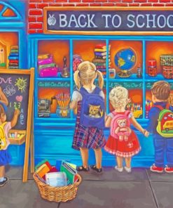 School Time paint by numbers