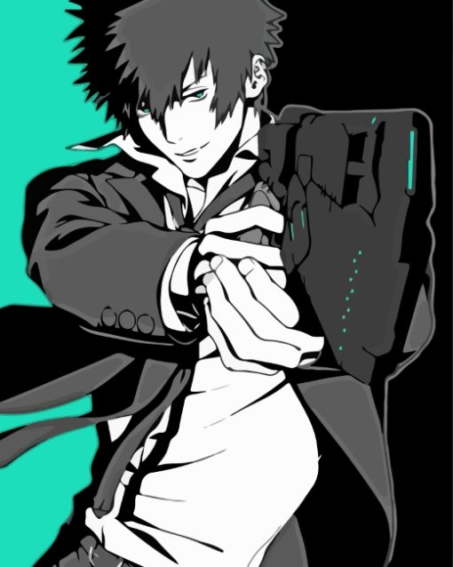 Shinya Kogami Japanese Anime paint by numbers