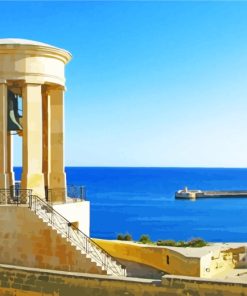 Siege Bell War Memorial Malta paint by numbers