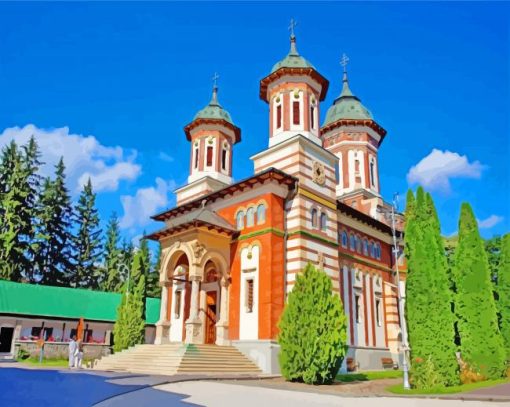 Sinaia Monastery paint by number