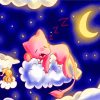 Sleepy Mew Pokemon paint by numbers