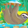 Sloth Animal Tree-Dwelling paint by numbers