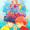 Sosuke And Kumiko Ponyo paint by numbers