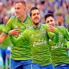 Sounders Players paint by numbers