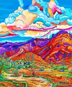 Southwest Desert Art paint by numbers