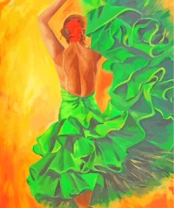 Spanish Flamenco Dancer paint by numbers