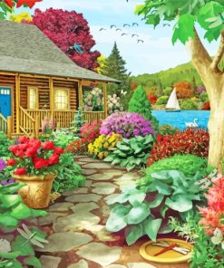 Spring Garden paint by numbers