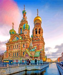 St Petersburg Russia paint by numbers