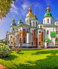 St. Sophia's Cathedral Kiev paint by numbers