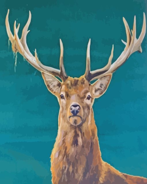 Stag Deer Animal paint by numbers