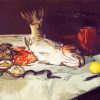 Still Life With Fish By Manet paint by numbers