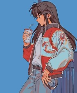 Stylish Inuyasha Anime paint by numbers