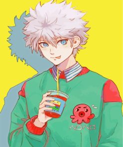 Stylish Killua Zoldyck paint by numbers