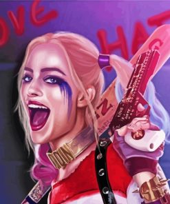 Harley Quinn Suicid Squad paint by numbers