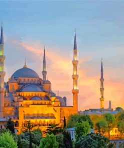 Sultan Ahmet Mosque Turkey paint by numbers