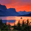 Sunset Montana Landscape paint by numbers