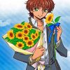 Suzaku Kururugi Anime Take The Flowers paint by numbers