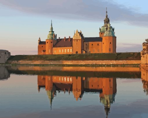 Sweden Kalmar Castle paint by numbers