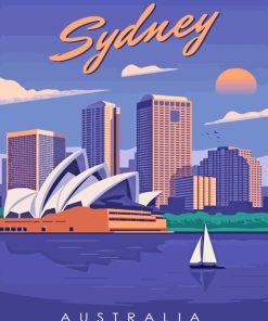 Sydney The Largest City In Australia paint by numbers