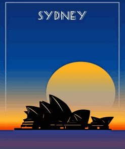 Sydney Opera House paint by numbers