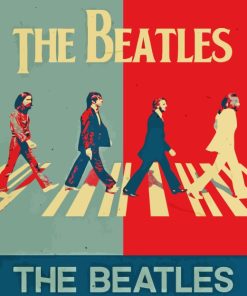 The Beatles Art Illustration paint by numbers