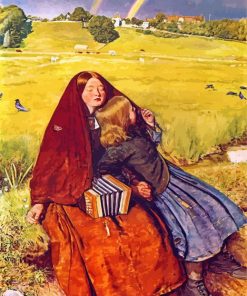 The Blind Girl By John Everett Millais paint by numbers