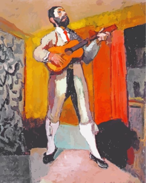 The Guitarist Henri Matisse paint by numbers