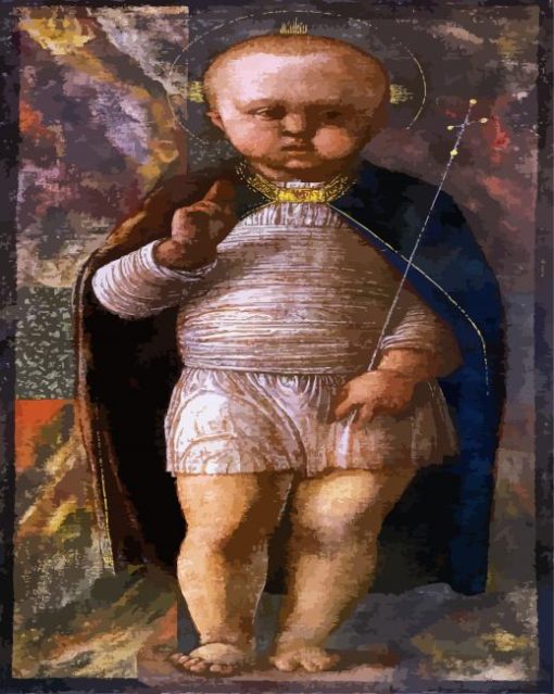 The Infant Savior By Mantegna paint by numbers