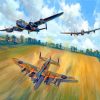 The Lancaster aircraft paint by numbers