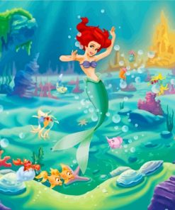 The Little Mermaid Ariel paint by numbers